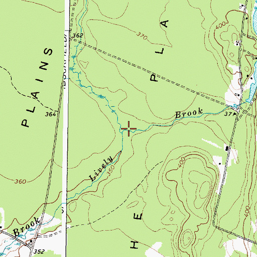 Topographic Map of House Brook, ME