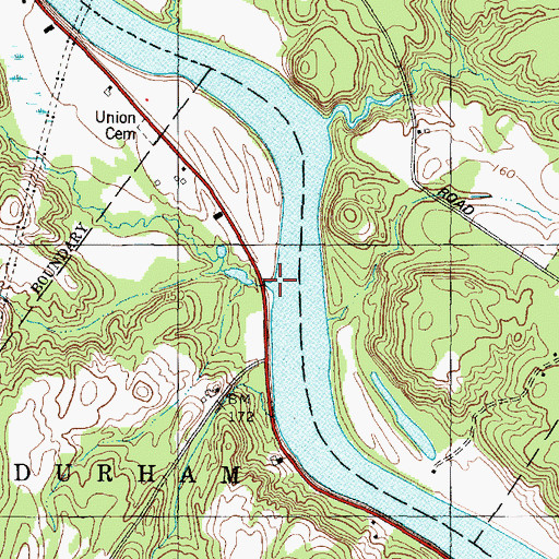 Topographic Map of House Brook, ME