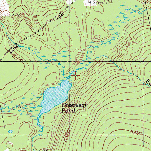 Topographic Map of Howard Brook, ME