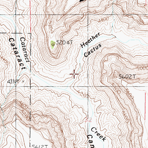 Topographic Map of Heather Wash, AZ