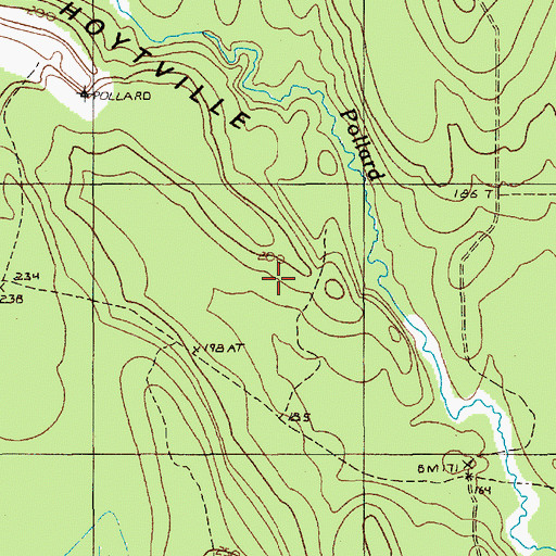 Topographic Map of Hoytville Horseback, ME