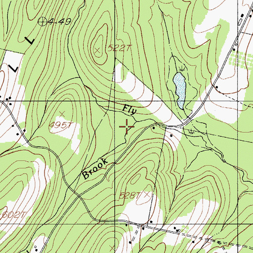 Topographic Map of Hubbard Brook, ME
