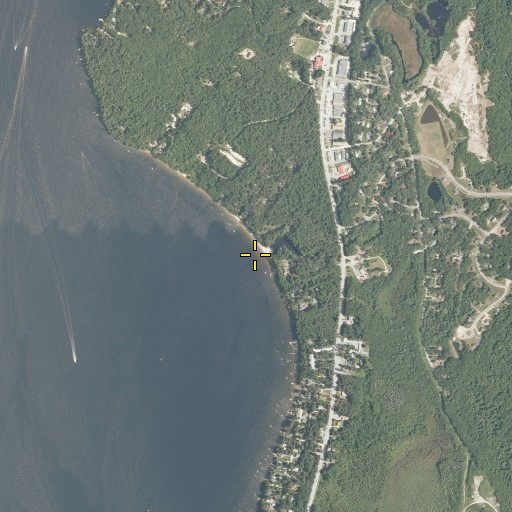 Aerial/Satellite Image of Hyde Brook, ME