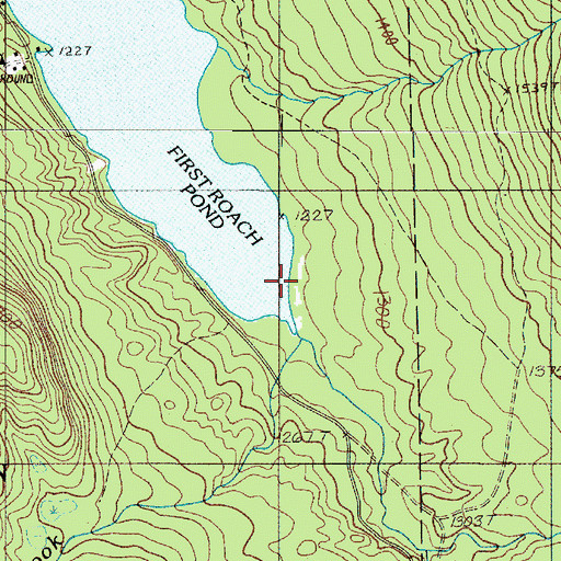 Topographic Map of Inlet Brook, ME
