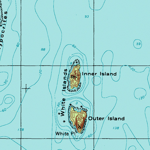 Topographic Map of Inner Island, ME