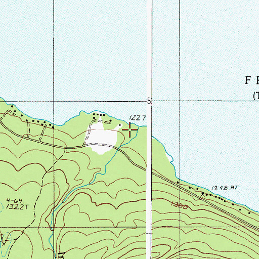 Topographic Map of Intervale Brook, ME