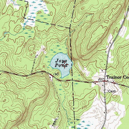 Topographic Map of Jays Pond, ME