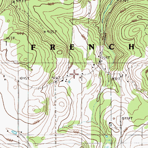 Topographic Map of Jefferson School, ME