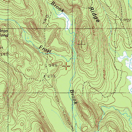 Topographic Map of Jellison Pond Brook, ME