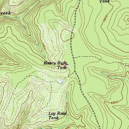 Topographic Map of Heavy Burn Tank, AZ