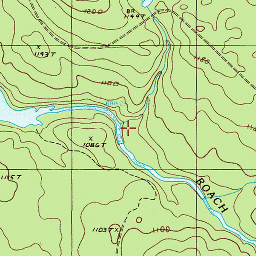 Topographic Map of Jewett Brook, ME
