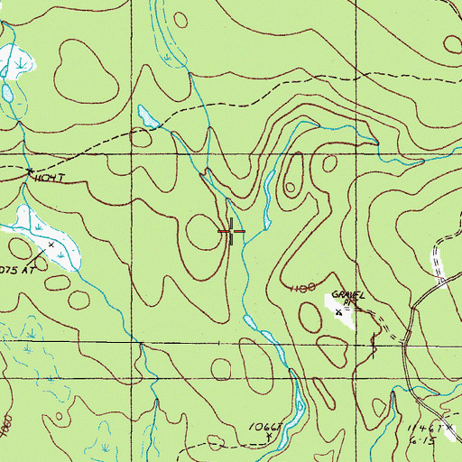 Topographic Map of Jewett Stream, ME