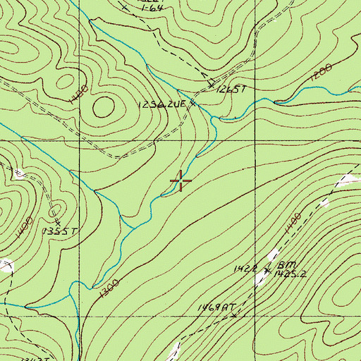 Topographic Map of Joe Martins Camp, ME