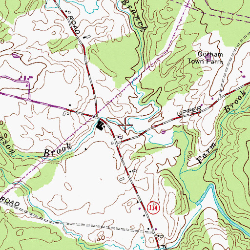 Topographic Map of Johnson Brook, ME