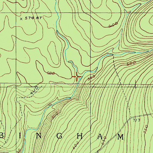 Topographic Map of Johnson Brook, ME