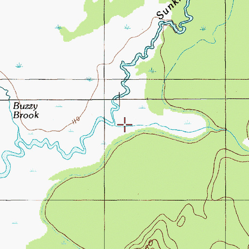 Topographic Map of Johnson Brook, ME