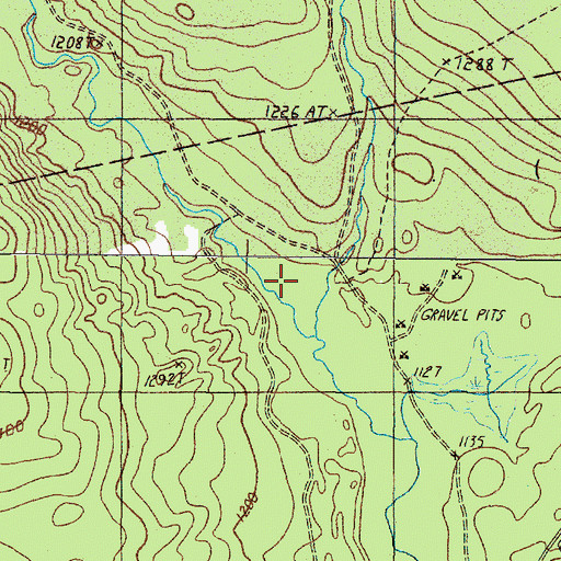 Topographic Map of Johnson Brook, ME