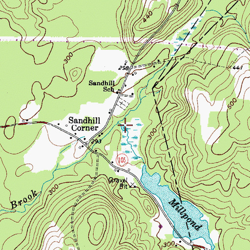 Topographic Map of Jones Brook, ME