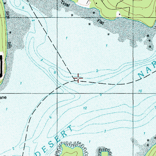 Topographic Map of Jordan River, ME