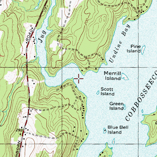 Topographic Map of Jug Stream, ME