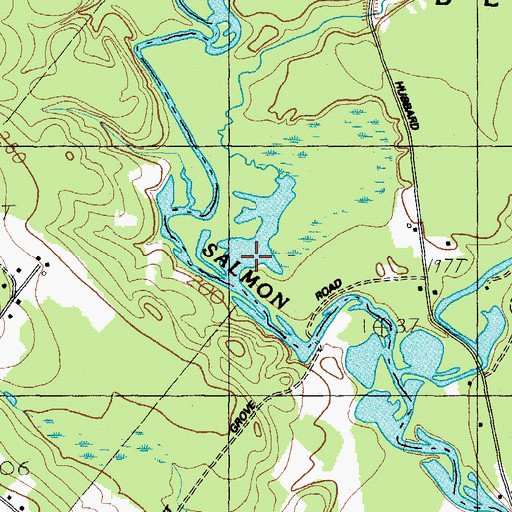 Topographic Map of Keay Brook, ME
