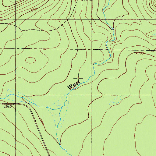 Topographic Map of Kellys Camp, ME