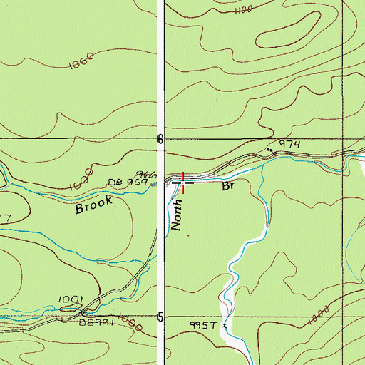 Topographic Map of Kennedy Brook, ME