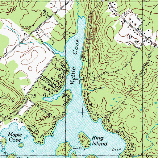 Topographic Map of Kettle Cove, ME