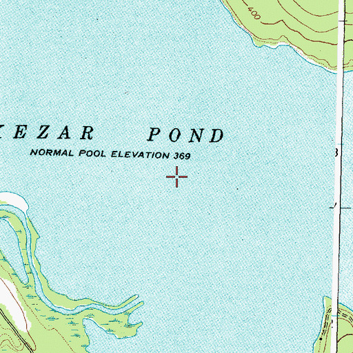 Topographic Map of Kezar Pond, ME