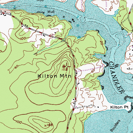 Topographic Map of Kilton Mountain, ME