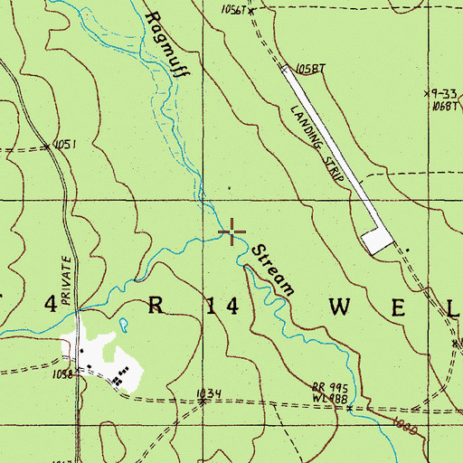 Topographic Map of Kimble Brook, ME