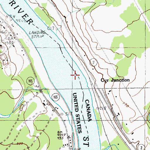 Topographic Map of King Island, ME
