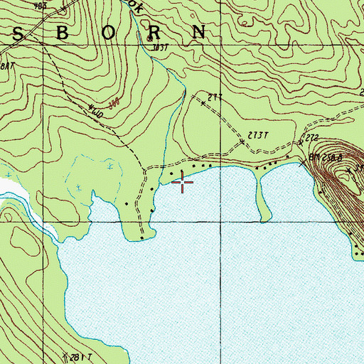Topographic Map of Kingman Brook, ME