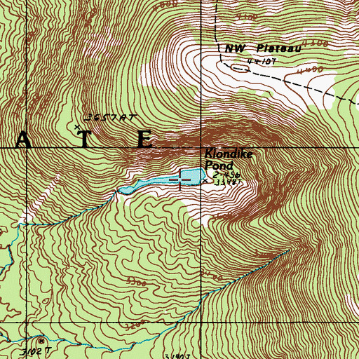 Topographic Map of Klondike Pond, ME