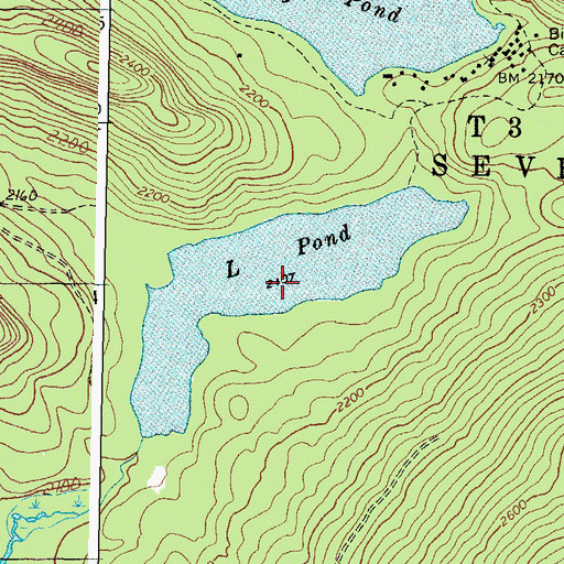 Topographic Map of L Pond, ME