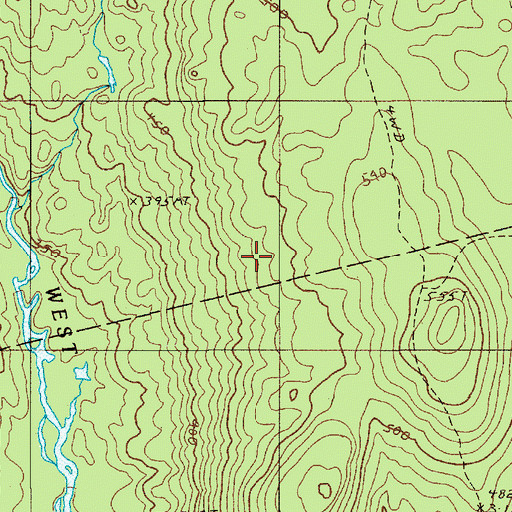 Topographic Map of Lake Trail, ME