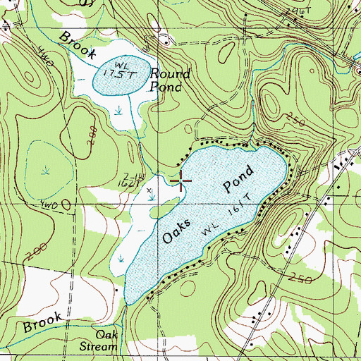 Topographic Map of Lambert Brook, ME