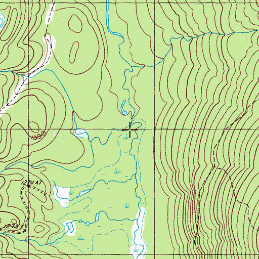 Topographic Map of Lang Stream, ME