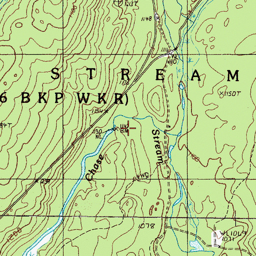 Topographic Map of Lanigan Dam, ME