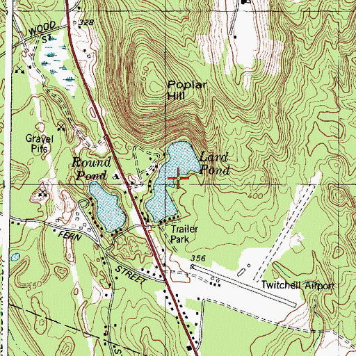 Topographic Map of Lard Pond, ME