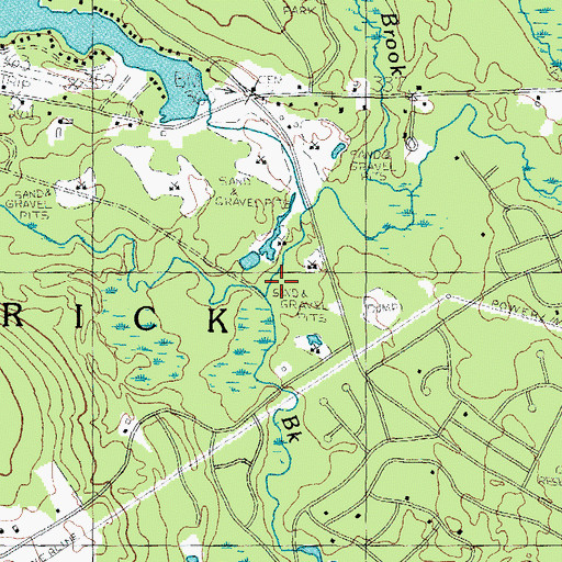 Topographic Map of Leavitt Brook, ME