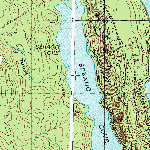 Topographic Map of Leavitt Brook, ME