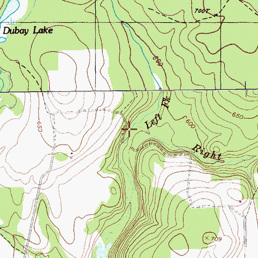Topographic Map of Left Fork Black Brook, ME