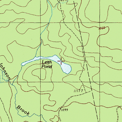 Topographic Map of Leith Pond, ME