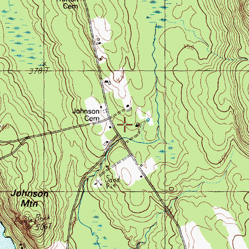 Topographic Map of Lewis School, ME