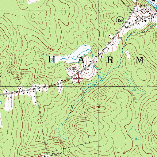 Topographic Map of Libby Cemetery, ME