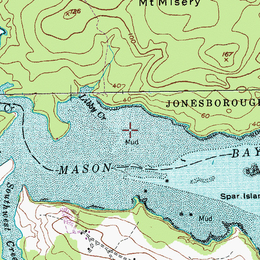 Topographic Map of Libby Creek, ME