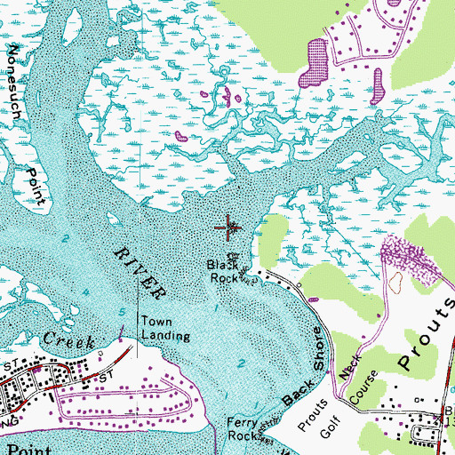 Topographic Map of Libby River, ME