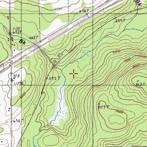 Topographic Map of Limestone Brook, ME
