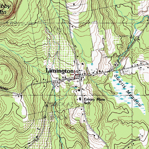 Topographic Map of Limington, ME